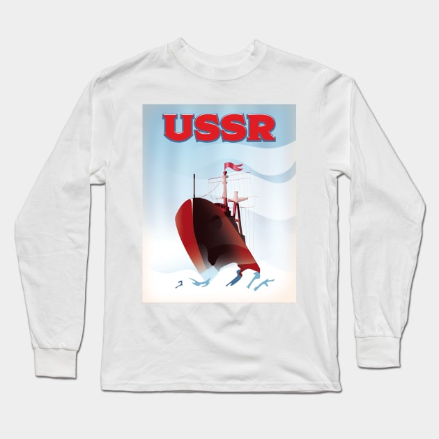 USSR Ice Breaker Long Sleeve T-Shirt by nickemporium1